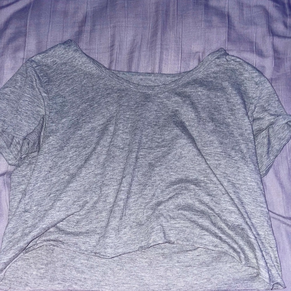 Grey Crop Top